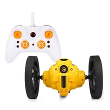 Smart RC прыжки отказов автомобиля 2,4G прыжки тележка на колесах гибкий колесами вращение светодиодный ночной Светильник RC автомобиль игрушечный робот игрушка для детей
