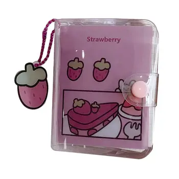 

Mini Fruit Flower 3 Hole Notebook Loose Leaf Binder Planner Transparent Journal