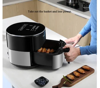 

3.2L air fryer Intelligent Automatic large chicken fish baker household chips nuggets mozzarella stick maker Oven NO smoke Oil