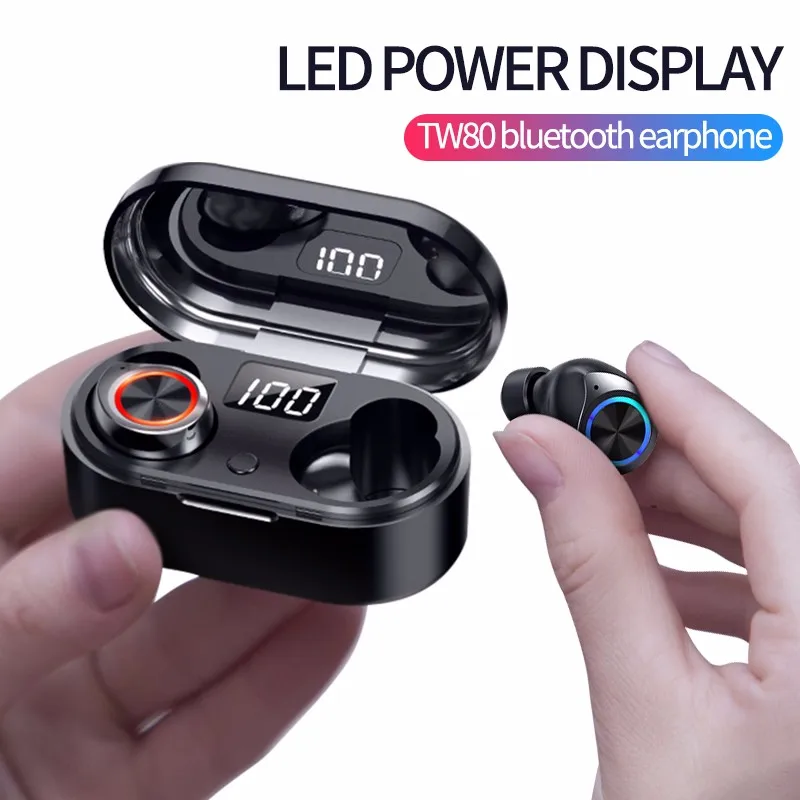 Новые Led Bluetoorh наушники беспроводные наушники 5,0 Спортивные Беспроводные наушники HIfi игровая гарнитура для Android сотового телефона