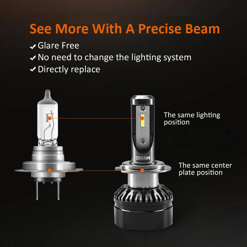 OSRAM LEDriving HL (Next Generation) LED H7, Twin Car Headlight Bulbs