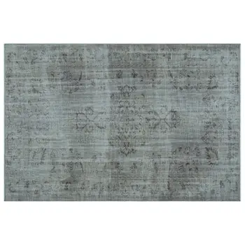 

Handmade Blue Vintage Overdyed Turkish Area Rug 183x277 Cm-6'0''X9'1''