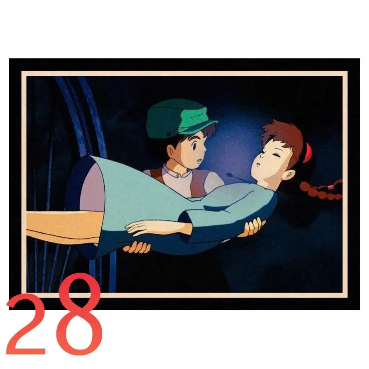 Идеальный JL Laputa Castle in the Sky Хаяо миядзяки; домашний декор крафт Бумага высокое качество постер на стену стикеры TKZC01