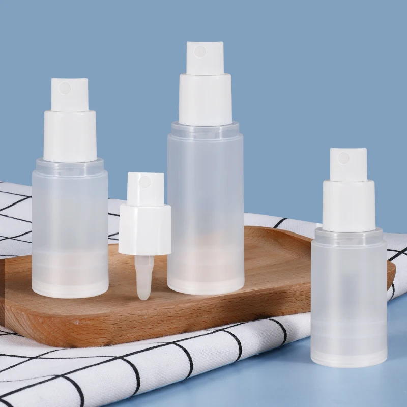 10Pcs 15g 20g 30g 50g Small volume Refillable bottle liquid Lotion Airless Vacuum bottles Plastic Travel Cosmetic Container