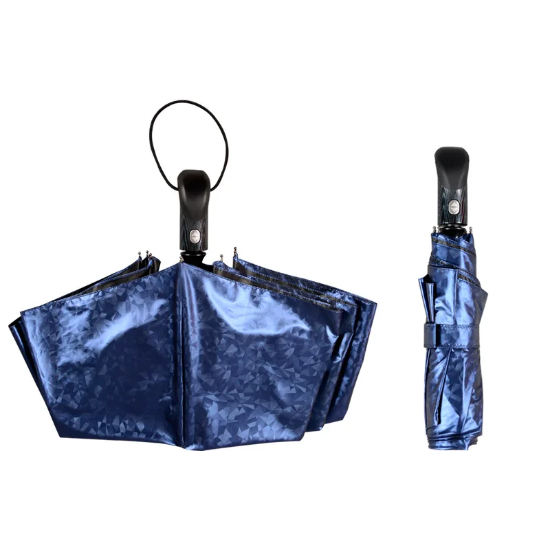 

Creative 8 Bone Fully Automatic Rain Or Shine Umbrella Advertisement Gift Umbrella Extra-large Reinforced Rain Or Shine Dual Pur