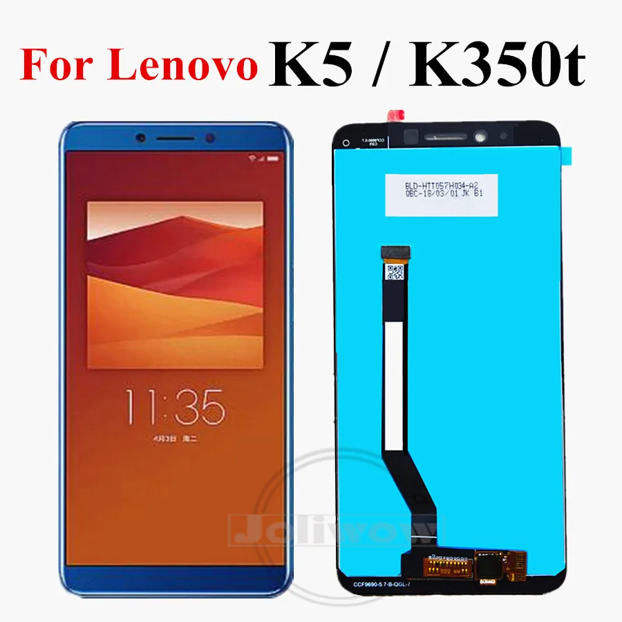 5," ЖК-дисплей протестирован для lenovo K5 K350T ЖК-дисплей, сенсорная панель, замена дигитайзера в сборе для lenovo K350T lcd