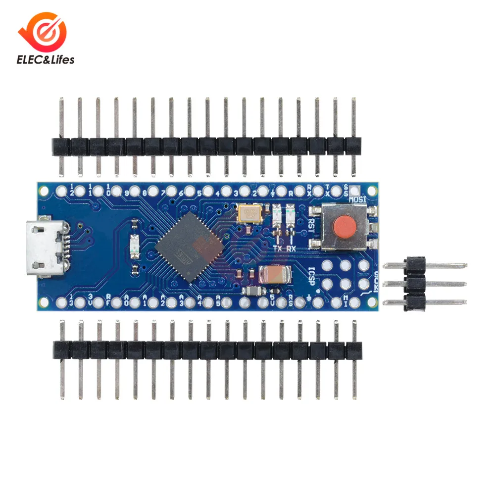 Микро-ATmega32U4 5V 16 МГц заменить мини-видеокамера-регистратор с креплением к Плата расширения модуль для Arduino Micro USB ICSP с 2 ряда цифровой Pin-код для leonardo