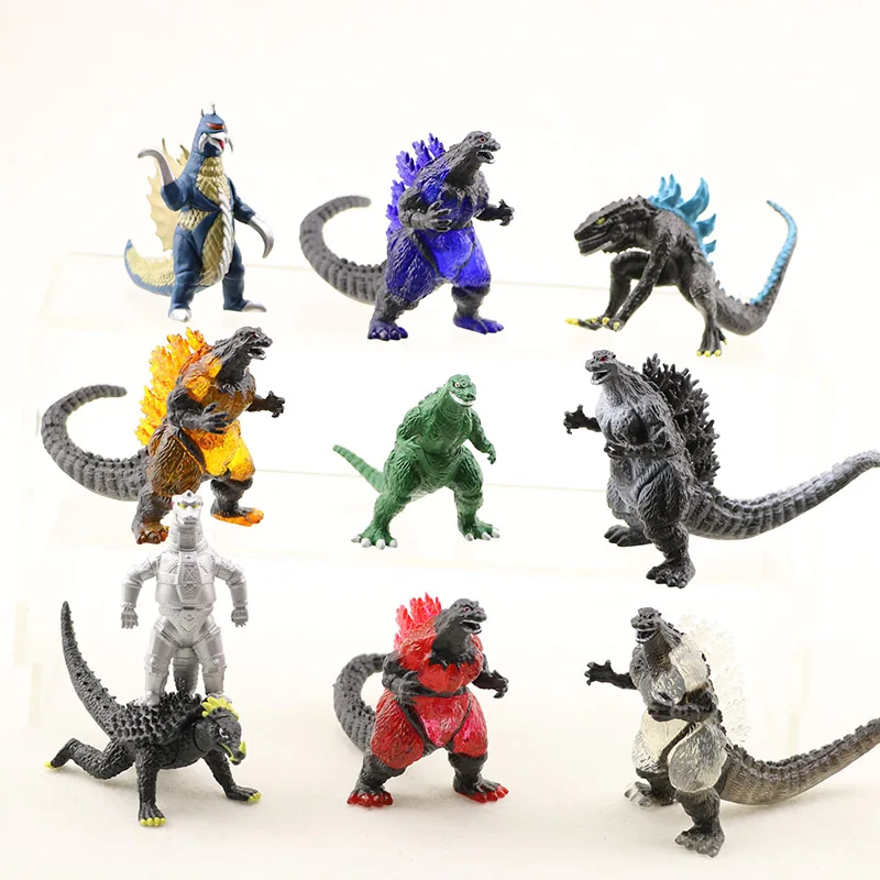 

4/8/10 pcs/set Monster Godzillaed Anime Action Figure Toys Dinosaur Model Collection Room Decoration Cartoon Dolls For Children