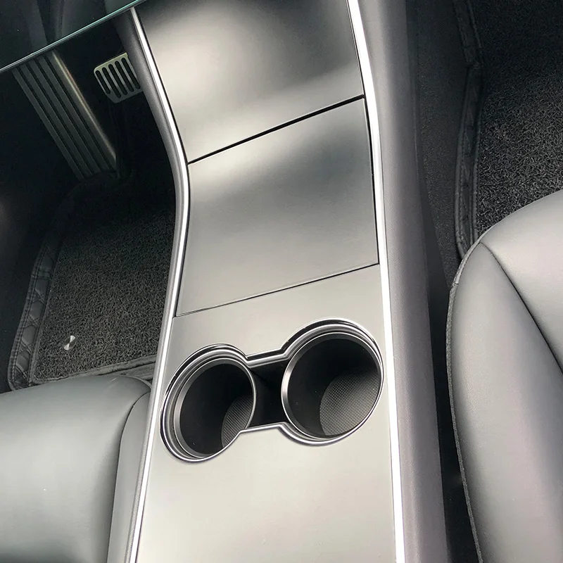 Коробка переключения передач Панель наклейка автомобильная центральная консоль отделка матовый черный приборная панель Держатель для обертки наклейка s для Tesla модель 3