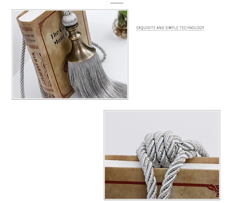Description Picture 4 of item2PCS Tassel Curtain Tieback European Vintage Style Curtain Decorative Accessories, Rope Buckle Straps with Hanging Ball