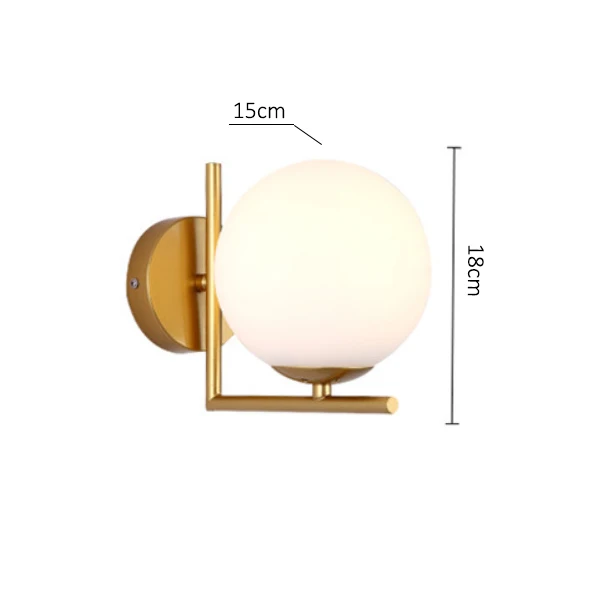 15cm ball model I Скандинавский дизайн, постмодерн, золотой, белый металлический светодиодный высокий торшер, светильник-стойка со столом для гостиной, салона красоты - Цвет абажура: 15cm ball model I