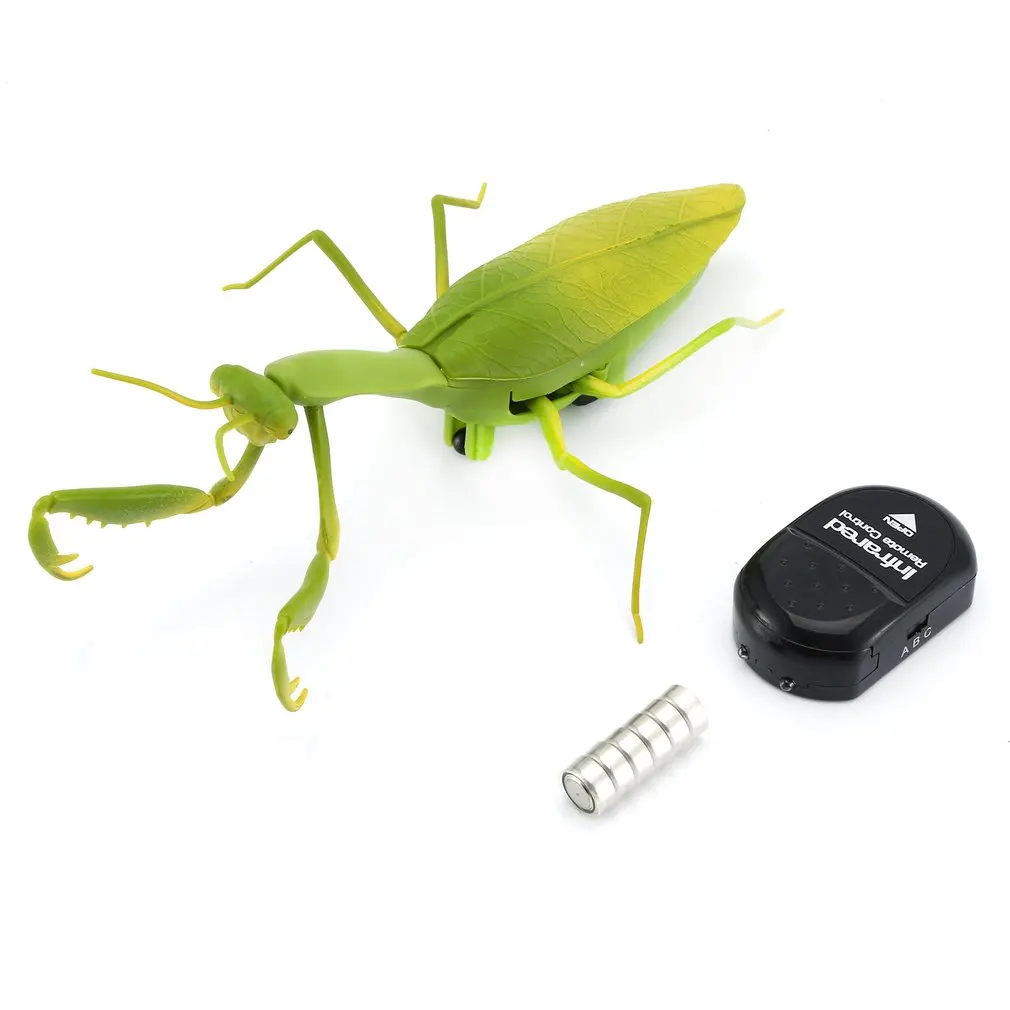 Электрический инфракрасный пульт дистанционного управления имитирует форму люта шалость игрушка реалистичный Мини RC Mantis насекомых страшный трюк детские игрушки