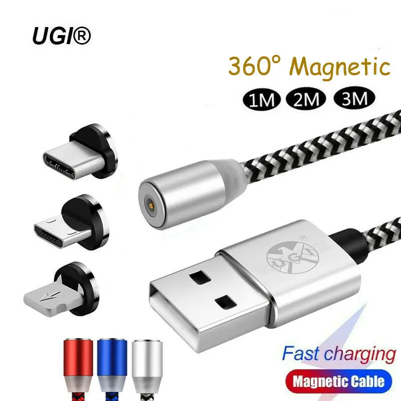 360 ° type-C Micro USB IOS Магнитный зарядный кабель для samsung Galaxy S8 S7 S6 S5 iPhone 5 6 S 7 8 8P Plus X XR Лот |