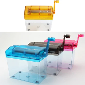 

A6 Mini Manual Shredder Desktop Paper Strip Cutter Hand Paper Crusher Paper Cutting Machine For School Office Home Use