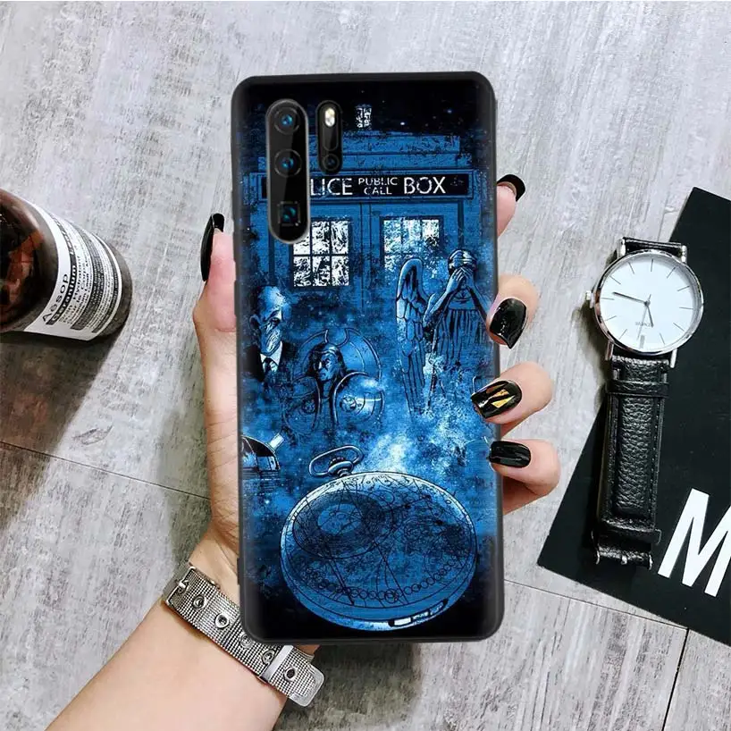 BA219-8 Tardis Box Doctor Who черный чехол для телефона huawei mate 30 20 10 P30 P20 P10 Pro Lite P Smart Z роскошный Coque Shell - Цвет: BA219-8