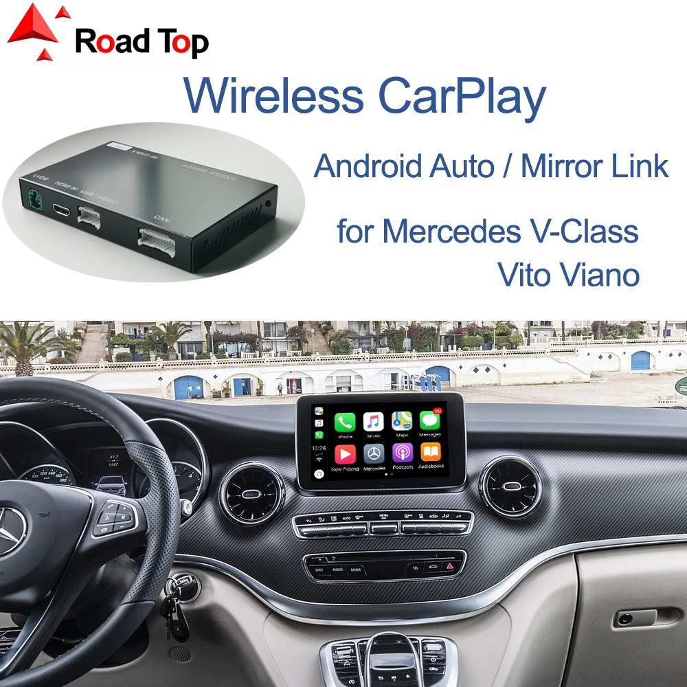 Wireless Carplay For Mercedes Benz V Class W447 2014 2018 Vito Viano With Android Auto Mirror Link Airplay Car Play Functions Car Multimedia Player Aliexpress
