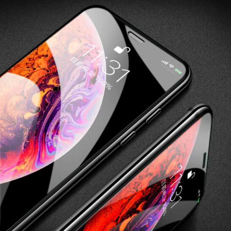 10 шт./лот 9D изогнутый экран протектор для iphone XR X XS Max 8 7 6S 6 Plus полное покрытие закаленное стекло для iphone Xr Xs пленка