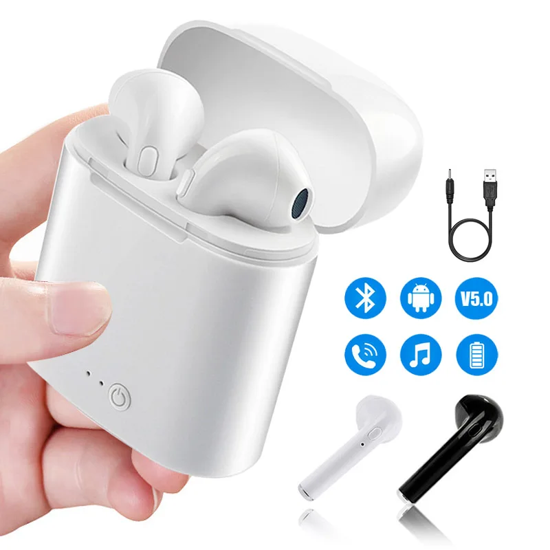I7s TWS airpods беспроводные Bluetooth наушники 5 0 Air pods Mini аирподс Sport Handsfree стерео вкладыши