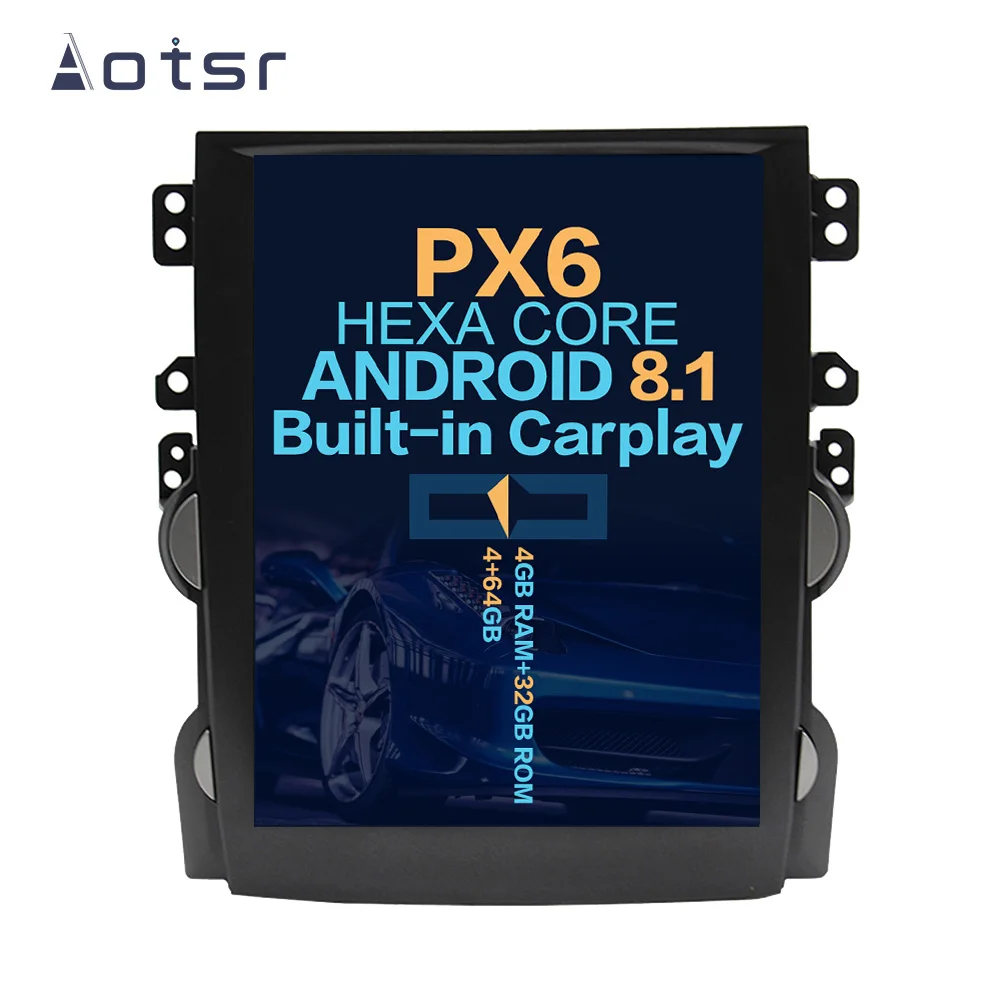 Aotsr Tesla 10," Android 8,1 вертикальный экран автомобильный DVD мультимедийный плеер gps навигация для Chevrolet Malibu 2013- carplay