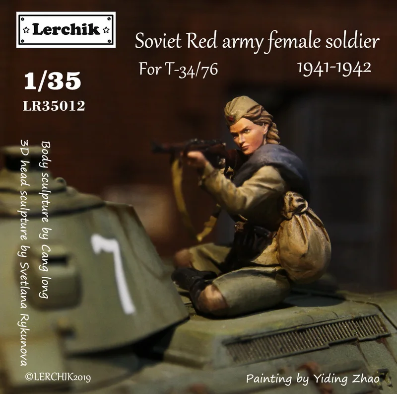 Lerchik LR35012 1/35 Советская Красная армия женщина солдат 1941 1942|Наборы для сборки