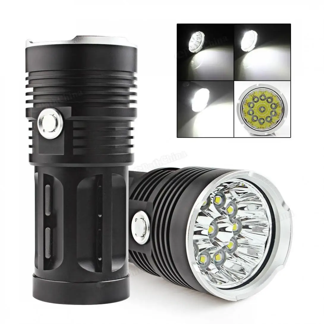 

Waterproof Super Bright LED Flashlight 2600LM 11 x XML-T6 LED Hunting Fishing Flash Light Torch Lamp for Patrol Security