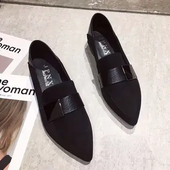 

Doudou shoes women's 2020 new spring all-around fashion pointy one foot thick heel two wearing single shoes