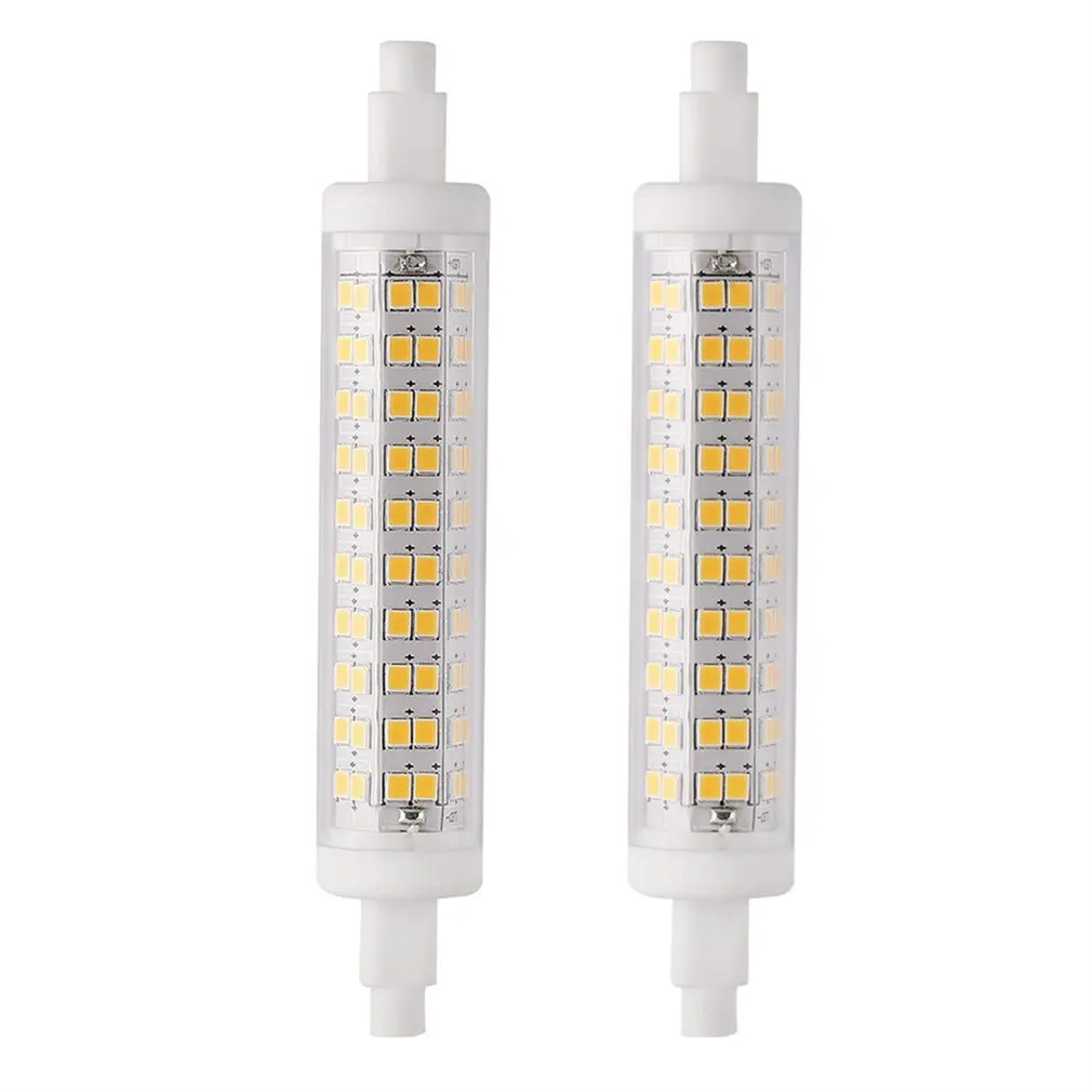 2 шт LESHP светодиодный 10W 1100LM R7S-2835-120 100-265V 3000K теплый белый двухконцевая