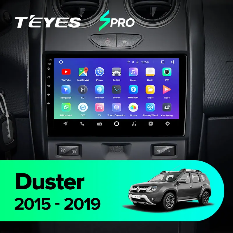 TEYES SPRO Штатная магнитола для Рено Дастер 1 поколение Renault Duster Android 8.1, до 8-ЯДЕР, до 4+ 64ГБ 32EQ+ DSP 2DIN автомагнитола 2 DIN DVD GPS мультимедиа автомобиля головное устройство