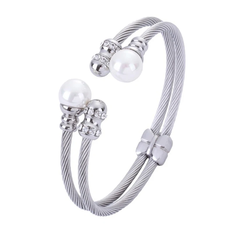 Chran Многофункциональный витой браслет из нержавеющей стали провод шарм женский