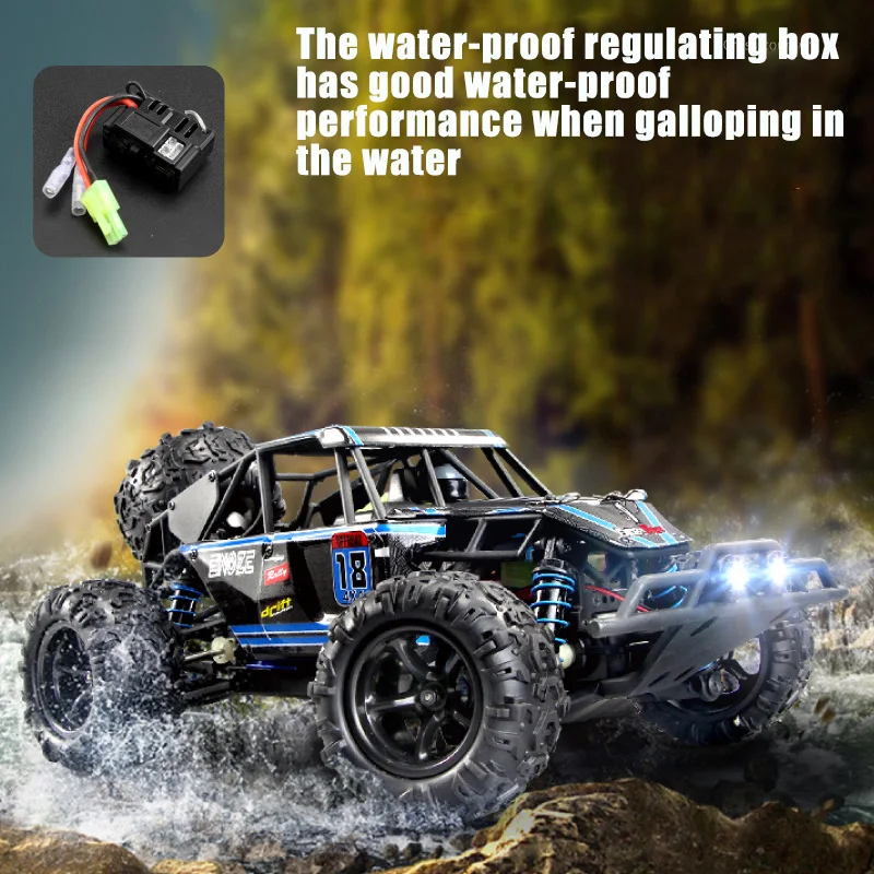 

1:18 Scale RC Off Road Vehicle High Speed Remote Control 4WD 2.4G Toy Climbing Racing Car Off-road Truck FJ88