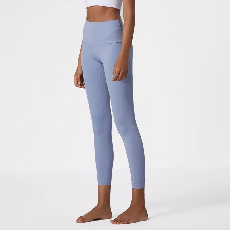 Sports Pants Women Leggings High Waist Peach Hips Gym Leggings Quick-drying Sports Stretch Fitness Pants