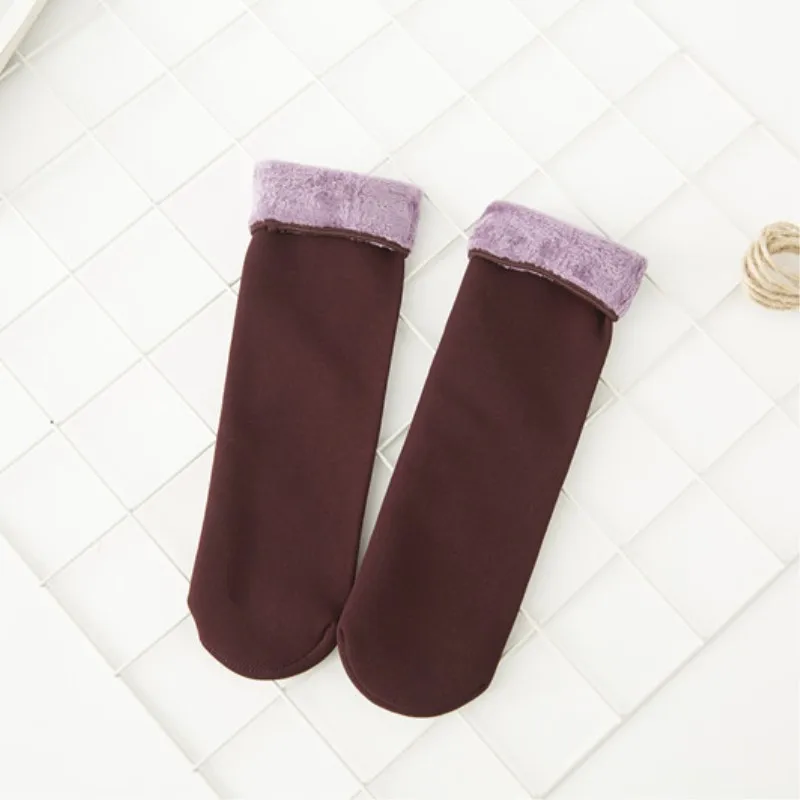 Теплые носки для мужчин и женщин; толстые теплые шерстяные кашемировые зимние носки; бесшовное бархатное Сапоги унисекс; носки для сна