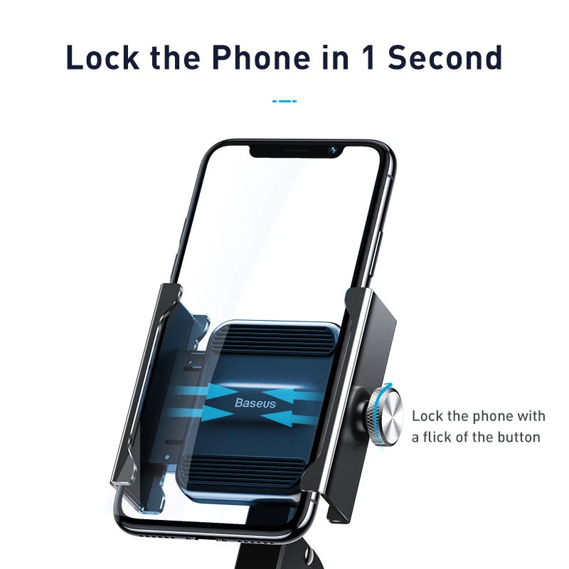Держатель для телефона Baseus для мотоцикла Xiaomi huawei Moto, держатель для Руля Мотоцикла, кронштейн для крепления gps, подставка для телефона для велосипеда