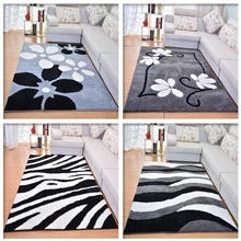 Утолщенный эластичный провод геометрический Коврик простой современный гостиной диван, чайный столик, ковер, спальня покрыта прямоугольниками