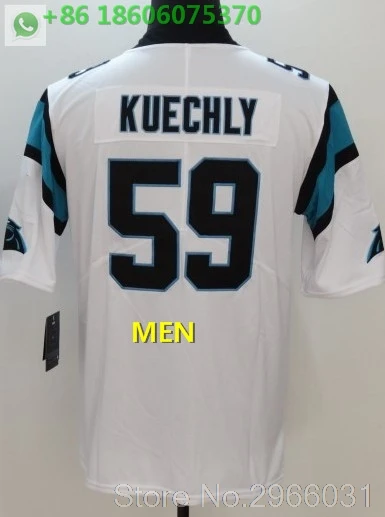 A+++ Качественная мужская футболка для взрослых 1 cam newton 59 Luke Kuechly Christian McCaffrey 22 Carolina