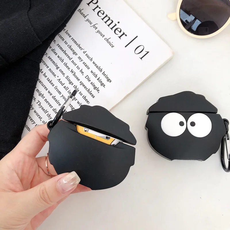 Аксессуары для наушников, чехол s для Airpods 2, милый силиконовый чехол, мультяшный головной убор, чехол для Airpods 1:1, защитная крышка, чехол