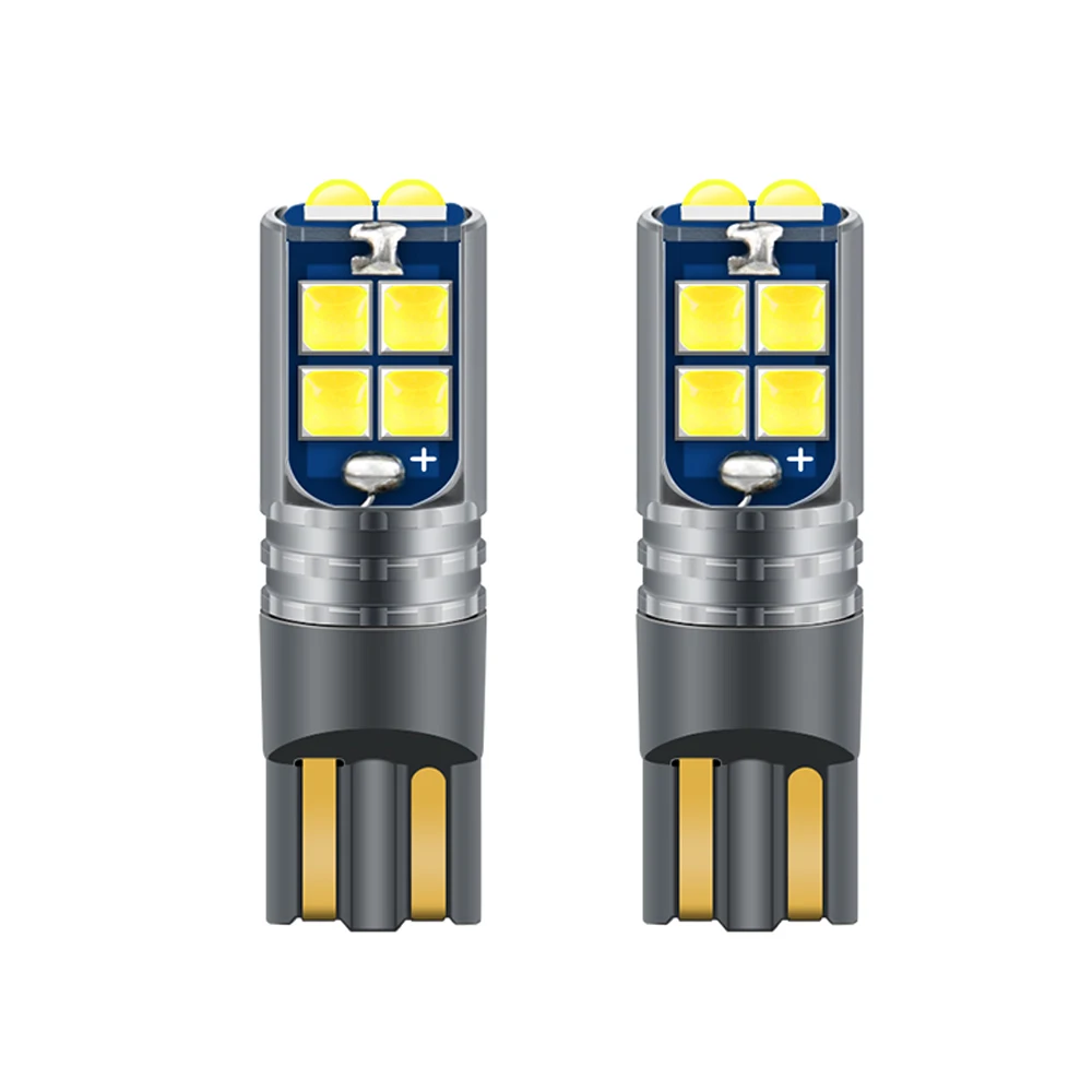 100 шт T10 W5W 194 Canbus 3030 10smd с линзой автомобильная лампа для чтения интерьерный светильник 6000K для реселлера - Испускаемый цвет: 3030 10SMD