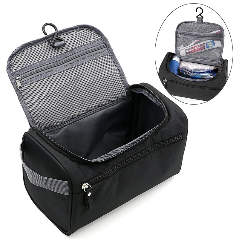 Zipper Man Women Waterproof Makeup Bag Cosmetic Bag Beauty Case Make Up Organizer Toiletry Bag Kits Storage Travel Wash Pouch