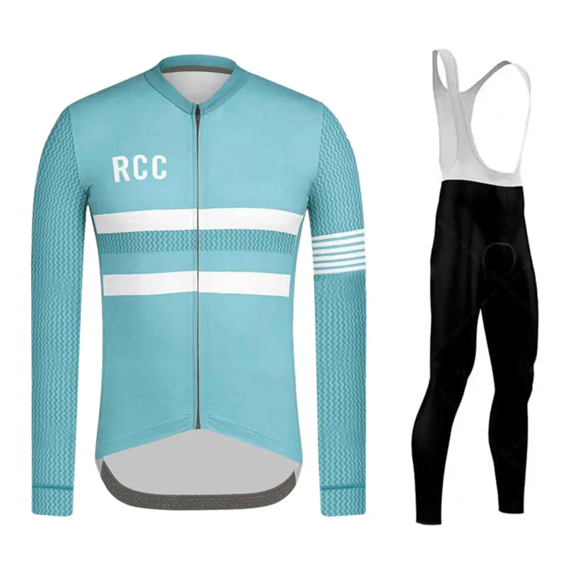 

Rcc 2020 Ralvpha Winter Triathlon Team Men's Long-sleeved Cycling Jersey Mountain Bike Jersey Cycling Suspenders