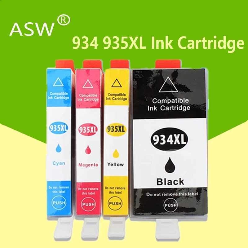 4PK чернильные картриджи совместимые с HP934XL HP934 934XL 934 XL HP935XL HP935 Officejet Pro 6812 6830 6815