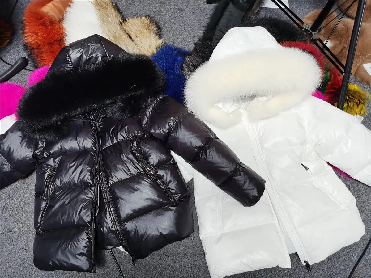 Maomaokong High-end brand 2021 Women's winter down jacket female Natural Real fox fur collar Coat women parkas puffer jacket duvet coats