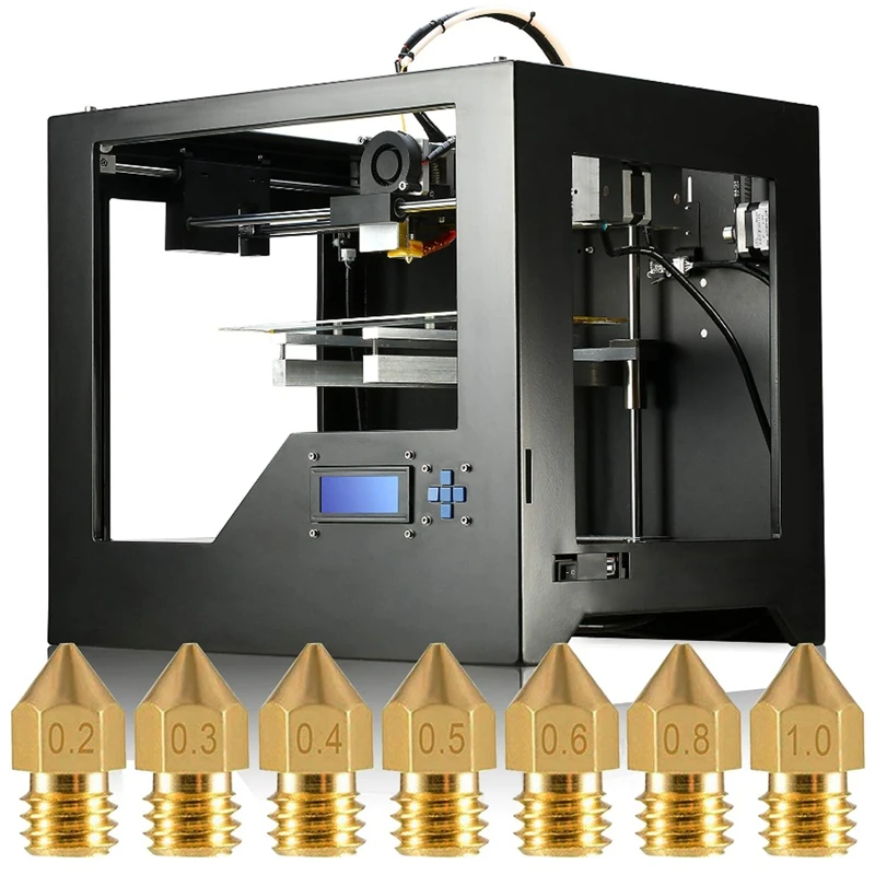 3D принтер сопло 32 шт. Mk8 экструдер печатающая головка 0 2 мм 0.m 4 5 6 8 1 для Makerbot Creality Cr