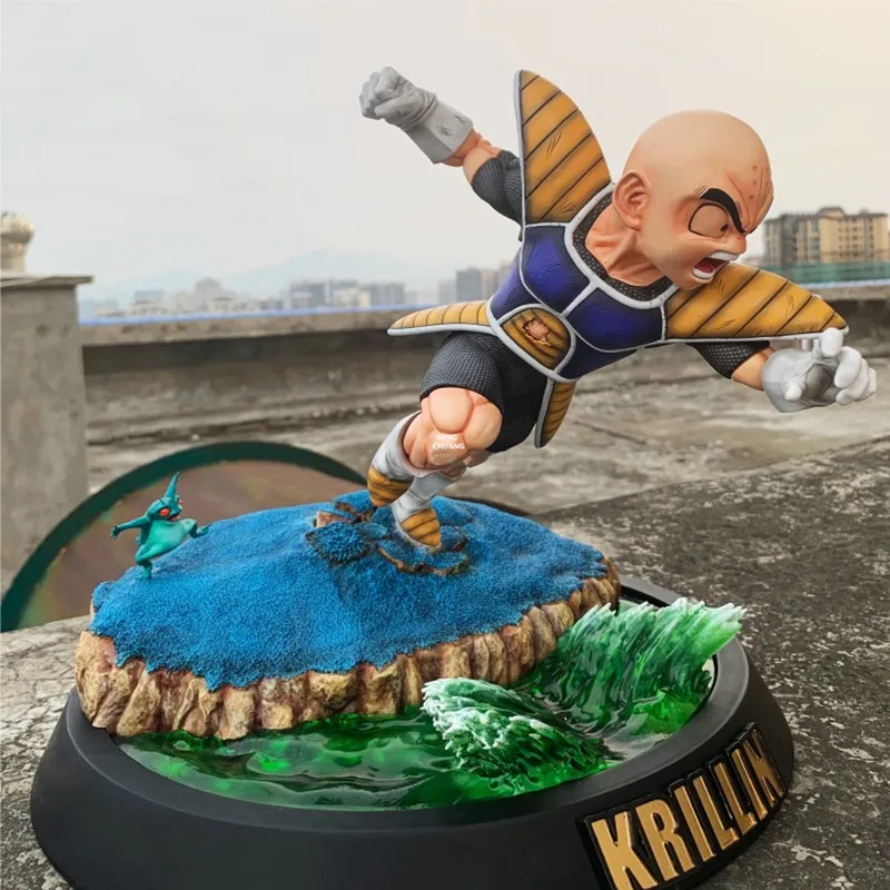 1" аниме Dragon Ball Z статуя сильнейший землянин бюст куририн полноразмерный портрет киензан анимационная фигурка GK игрушечная коробка 34 см V477