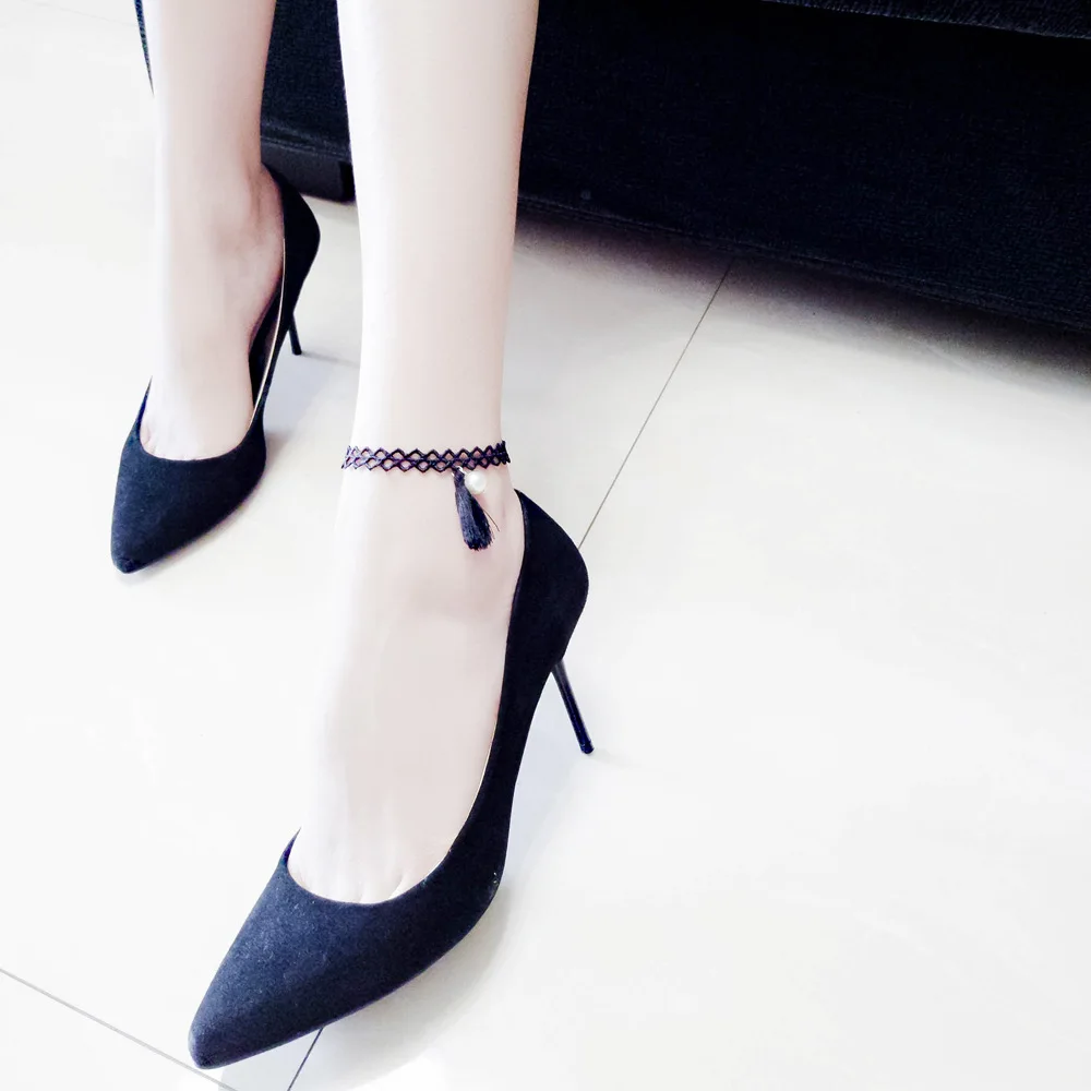 

Korean-style Handmade Simple Natural Wind Anklet Ankle Ring Literature And Art Mori Girl Travel Foot Chain New Style Pearl Tasse