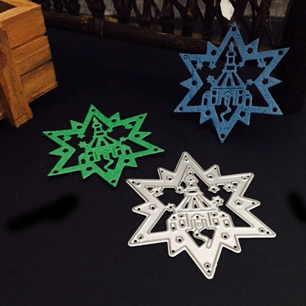

Star Shaped Metal Cutting Dies for Christmas Decoration Embossing DIY Paper Cards Greeting Card Decoration Star Dies Knife Mold