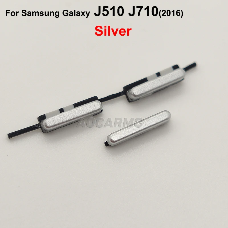 Phone Switch Key Power Volume Control Button for Samsung GALAXY J510 J710 J5 J7 2016 Replacement Parts