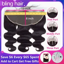 Шикарные волосы бразильские объемная волна 13x6 Кружева Фронтальная застежка с волосами младенца Человеческие волосы Remy для наращивания, человеческие волосы уха до закрытие естественного Цвет "-22"