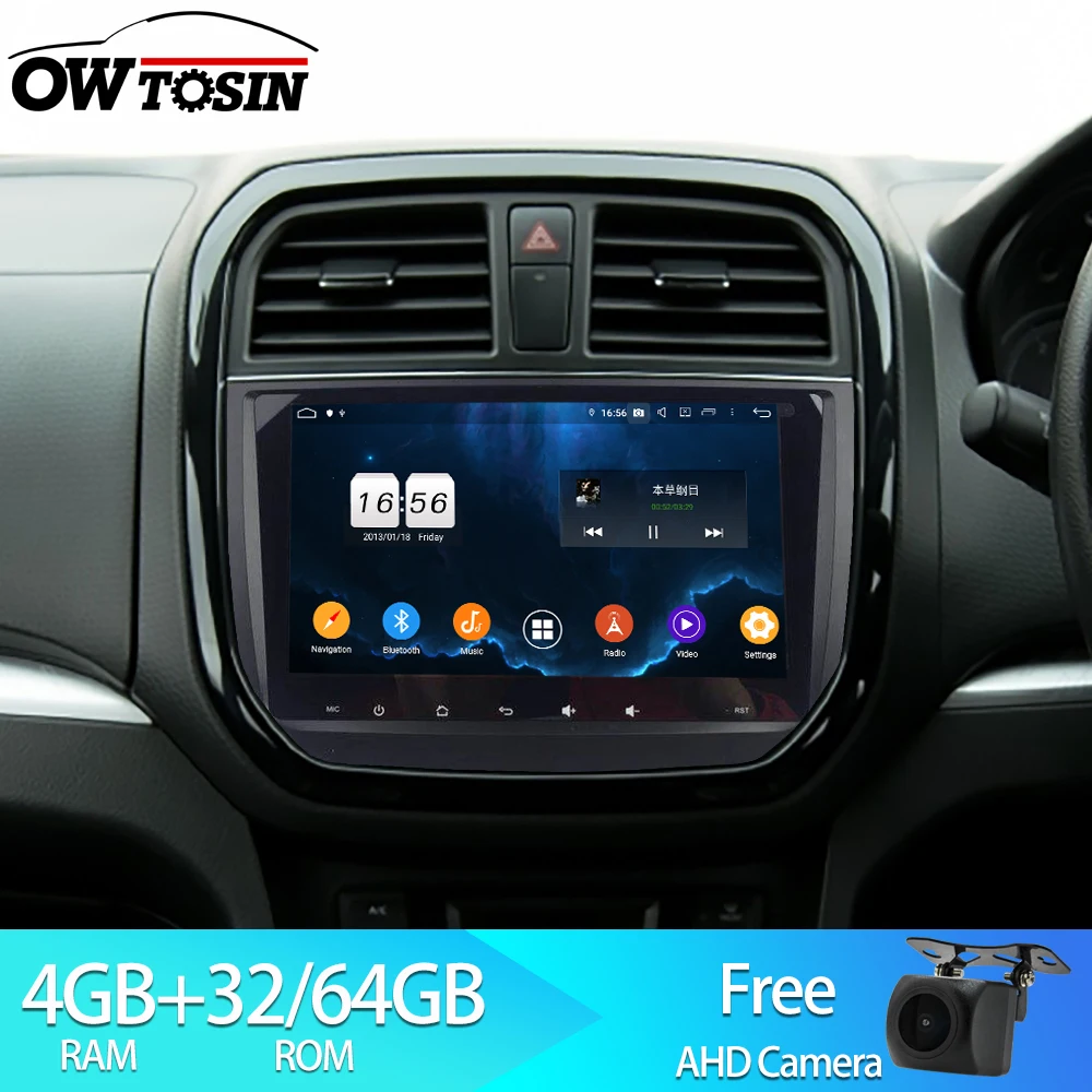 Автомагнитола Owtosin мультимедийный видеоплеер навигация GPS Android 9 0 для Maruti Suzuki Vitara