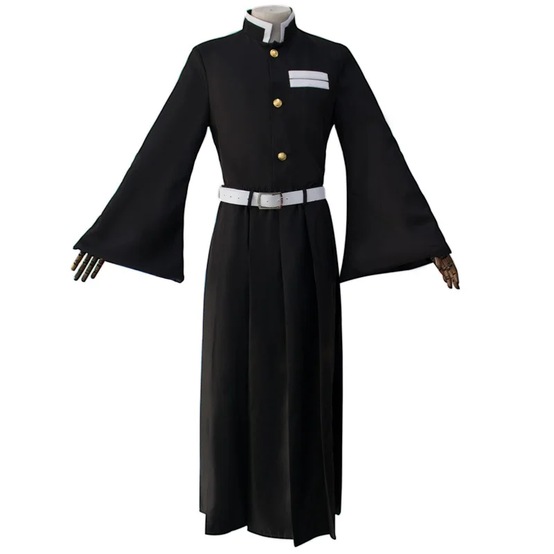 Only Costumes Аниме «Demon Slayer Kimetsu no Yaiba»; костюмы для косплея; Tokitou Muichirou; полный комплект одежды; костюм на Хэллоуин; топ+ брюки+ ремень - Цвет: Only Costumes