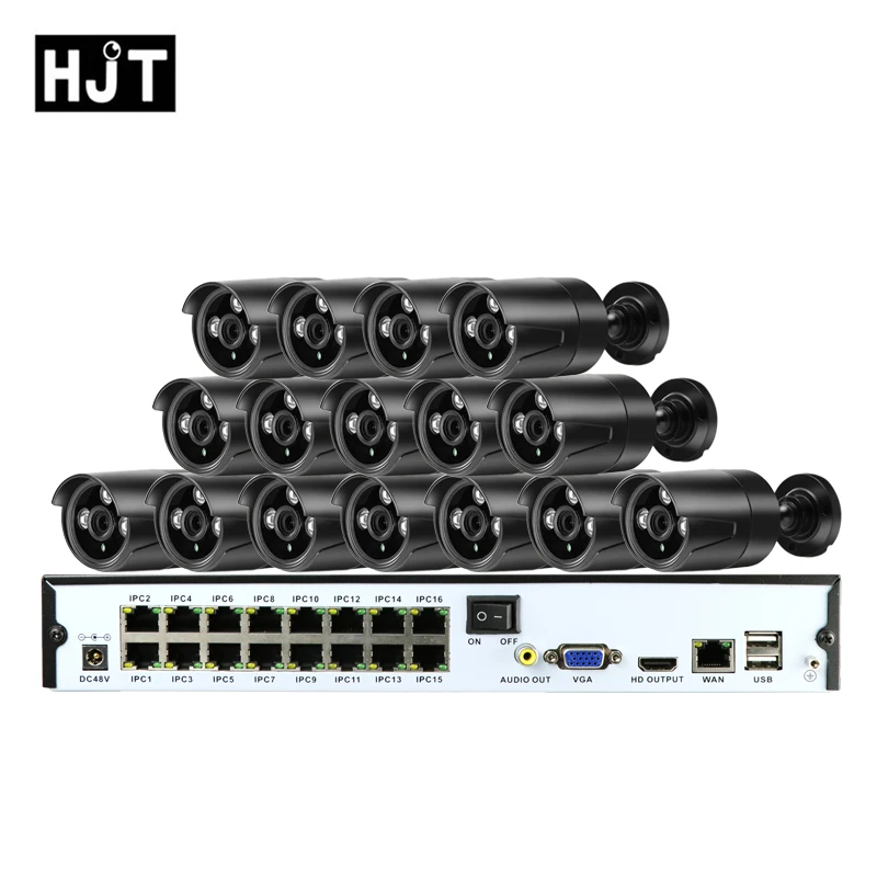 

BFMore IP camera H.265 5MP CCTV camera 16CH NVR POE KIT Onvif 2.1Outdoor Waterproof